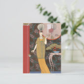 クリーム色のバラ ポストカード (スタンド正面)