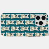 クリーム色のフレンチブルドッグ Case-Mate iPhoneケース (裏面 (横))