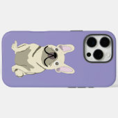 クリーム色のフレンチブルドッグ、 Case-Mate iPhoneケース (裏面 (横))