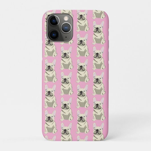 クリーム色のフレンチブルドッグ Case-Mate iPhoneケース (裏)