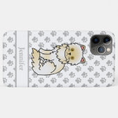 クリーム色のペルシャ猫 かわいいキャラクター Case-Mate iPhoneケース (裏面(横))