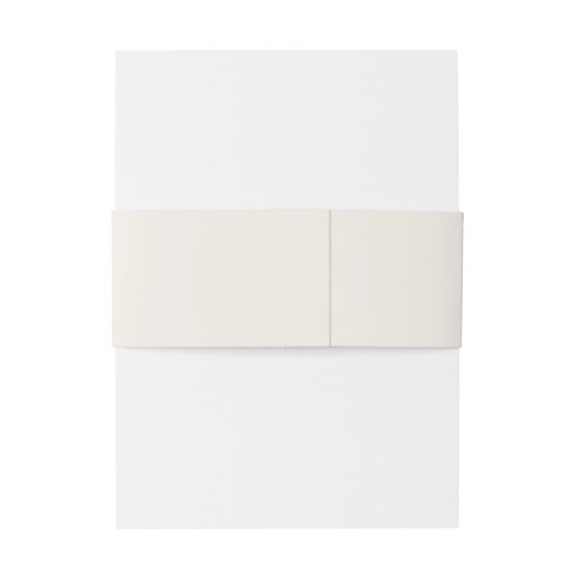 クリーム色のモダンスクリプ結婚ト名の日付 招待状ベリーバンド (裏面例)