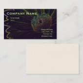 クリーム色の在庫の暗いデイジーの名刺のテンプレート 名刺 (正面/裏面)