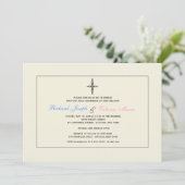 クリーム色の宗教的な招待状 招待状 (スタンド正面)
