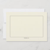 クリーム色の宗教的な招待状 招待状 (裏面)