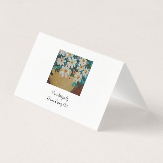 クリーム色の白い花 (裏面)