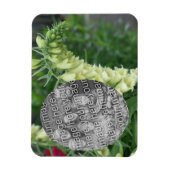 クリーム色の白いFoxglove花あなたの写真を追加 マグネット (縦)