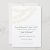 クリーム色の紙のピカド デスティネーション ウェディング フィエスタ 招待状 (正面)