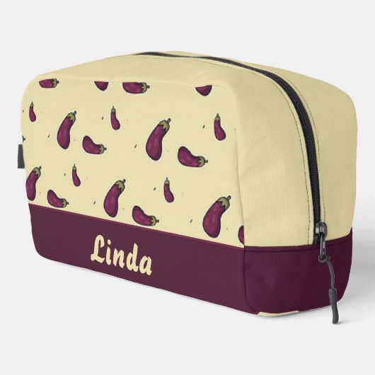 クリーム色の紫のナス ドップキット (右コーナー)