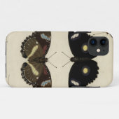 クリーム色の背景のカラフルな蝶メドレー Case-Mate iPhoneケース (裏面(横))