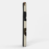 クリーム色の背景のカラフルな蝶メドレー Case-Mate iPhoneケース (裏面/右)