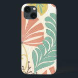 クリーム色の背景のパステル調の花のつる植物そして葉 iPhone 13ケース<br><div class="desc">パステルカラーの花のつる植物そして葉はエリカJ. Vessによってこの部分の主題行います。 クリーム色の背景のパステルの混合物は感覚を圧倒しないで際立つために絵画を救済します。 あなたの家にこの熱帯プリントを今日置いて下さい!</div>