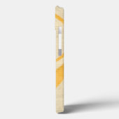 クリーム色の背景の黄色いかたつむり Case-Mate iPhoneケース (裏面 / 左)