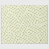 クリーム色の背景のgiftwrapの運河の花模様 ラッピングペーパー (フラット)