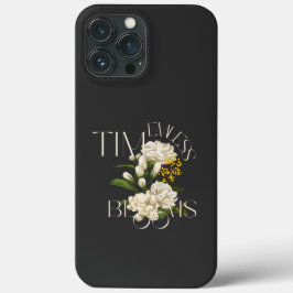 クリーム色の花々 永遠の開花 iPhone 13 Pro カバー