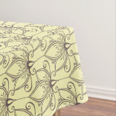 クリーム色の花パターン テーブルクロス (インサイチュ)