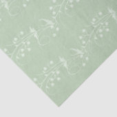 クリーム色の花柄スクロールティッシュペーパーが付いている賢人 薄葉紙 (詳細)