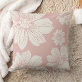 クリーム色の花 クッション (ブランケット)