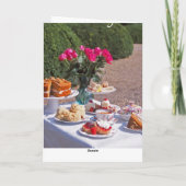 クリーム色の茶母の日カード カード (裏面)