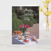 クリーム色の茶母の日カード カード (黄色い花)