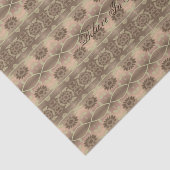 クリーム色の茶色のパターン 薄葉紙 (詳細)