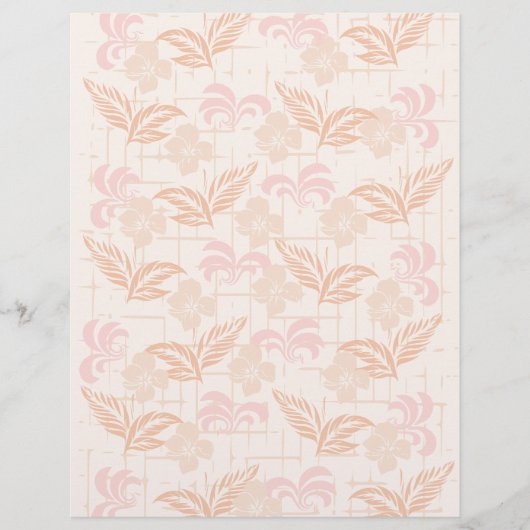 クリーム色の葉のデザイン (正面)