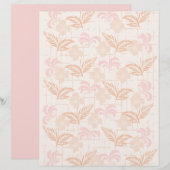 クリーム色の葉のデザイン (正面/裏面)