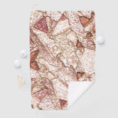 クリーム色の薄茶色の粗い石 ゴルフタオル (インサイチュ)