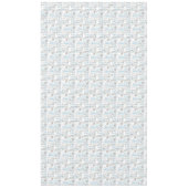 クリーム色の青いビーチの貝 テーブルクロス (正面)