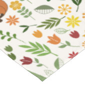 クリーム色パターンのスカンジナビアのスタイルのイラストレーション テーブルクロス (アングル)