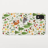 クリーム色パターンのスカンジナビアのスタイルのイラストレーション Case-Mate iPhoneケース (裏面(横))