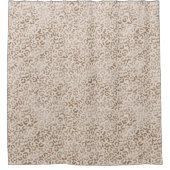 クリーム茶ヒョウ柄       シャワーカーテン (正面)