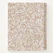 クリーム茶ヒョウ柄       ノートブック (裏面)