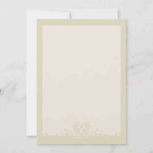 クリーム装飾用宗教招待状 招待状 (裏面)