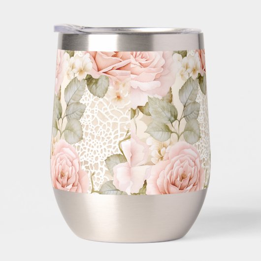 クリーム赤面ピンクローゼスフローラブライダルシャワー (右面)