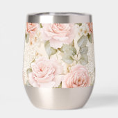 クリーム赤面ピンクローゼスフローラブライダルシャワー (背面)