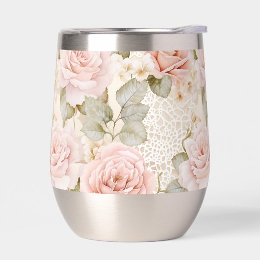 クリーム赤面ピンクローゼスフローラブライダルシャワー (左面)