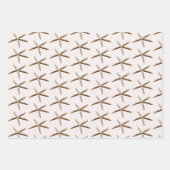 クリーム赤面海ヒトデ ラッピングペーパーシート (正面)
