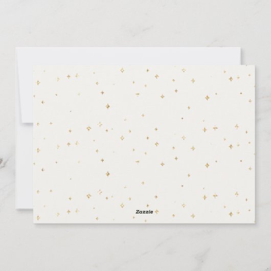 クリーム金ゴールドエレガントミニマリスト横 シーズンカード (裏面)