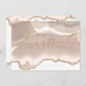 クリーム金ゴールドグリッターアゲイト商品券 (正面/裏面)