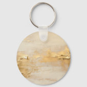 クリーム金ゴールドヒョウ動物 キーホルダー (裏面)