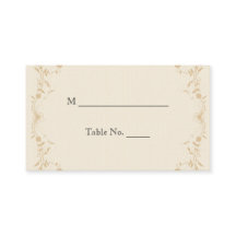 クリーム金ゴールドヴィンテージ結婚Pinstripeの座席表