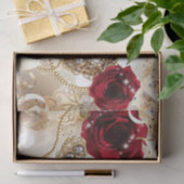 クリーム金ゴールド仮装ボール誕生日パーティー 薄葉紙 (ギフト)