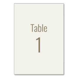 クリーム金ゴールド結婚文字 テーブルナンバー