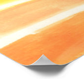 クリーム鎌ストライププリント ポスター (角)