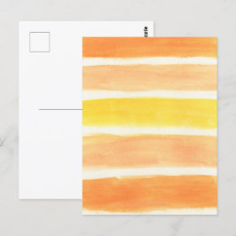 クリーム鎌ストライププリント ポストカード