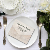 クリーム風化ホワイトウォッシュテクスチャカップルの写真 オールインワン招待状