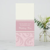 クリーム·アンド·ピン結婚クの誓いの更新招待状 招待状 (スタンド正面)