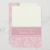 クリーム・アンド・ピ結婚ンクの誓いの更新招待状 招待状 (正面/裏面)