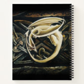 クリーム カルティックアート ドラゴン ファンタジー ノートブック (裏面)